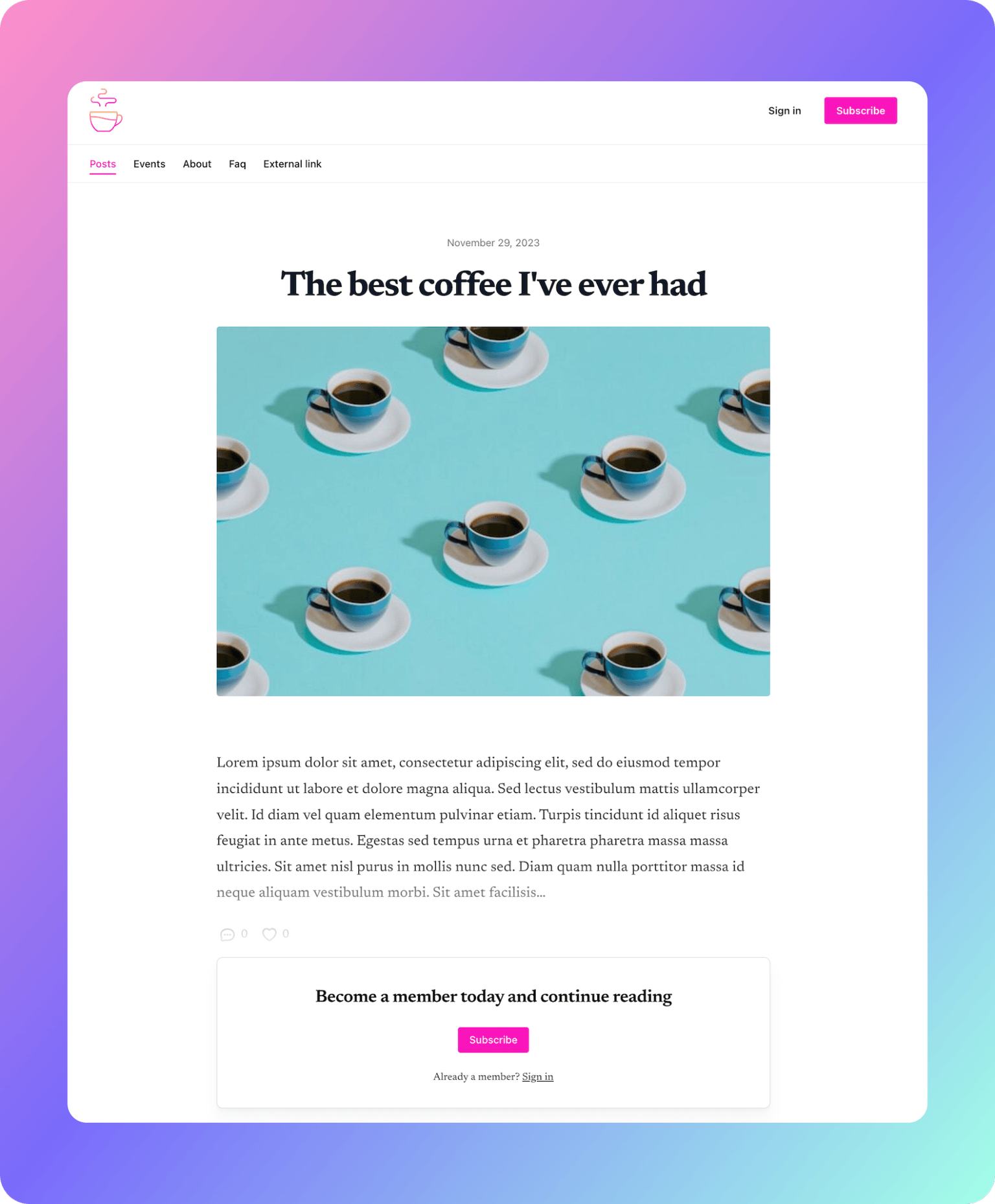 Introducing themes for member websites | Memberful